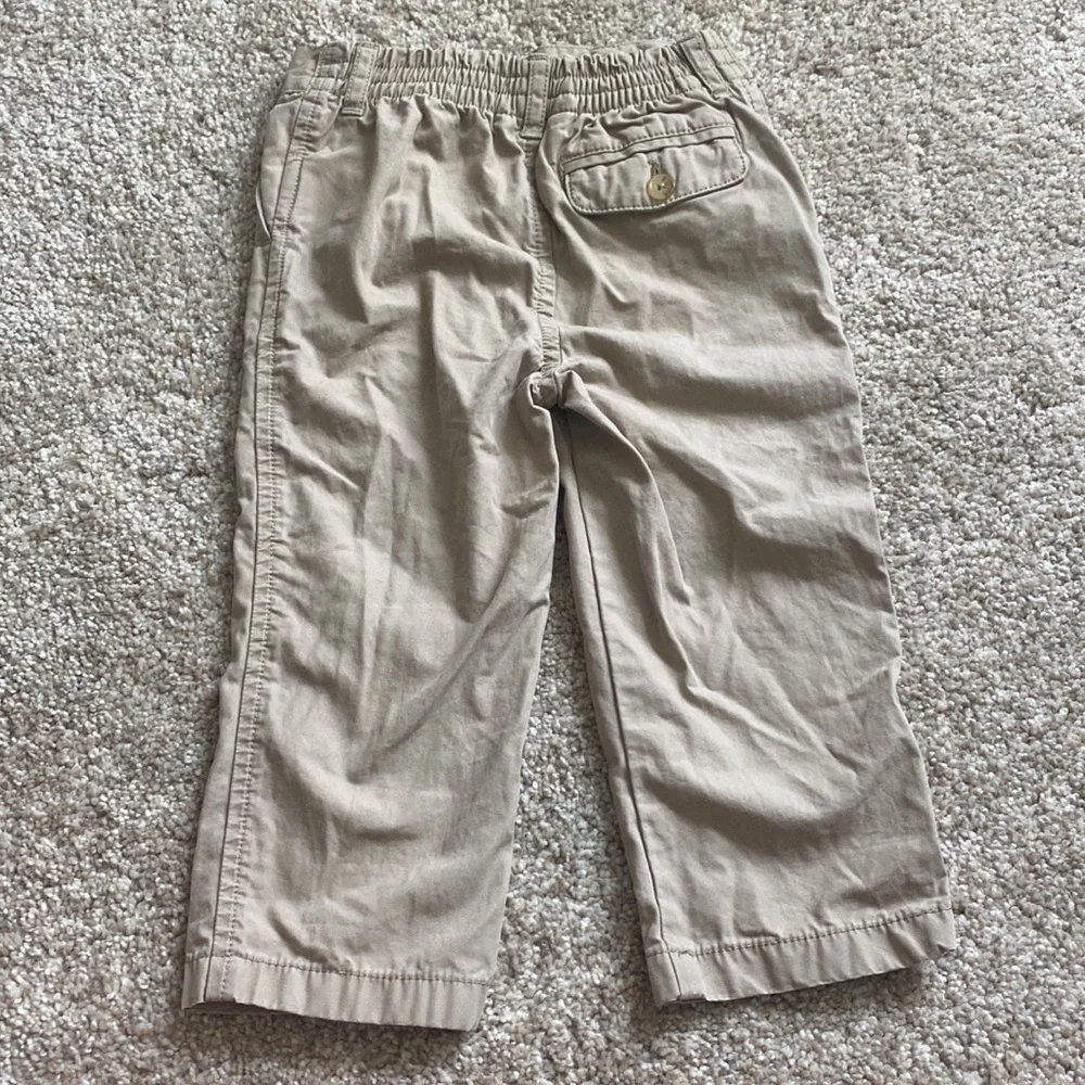 Ralph Lauren Tan Straight Fit Twill Pant - 18M